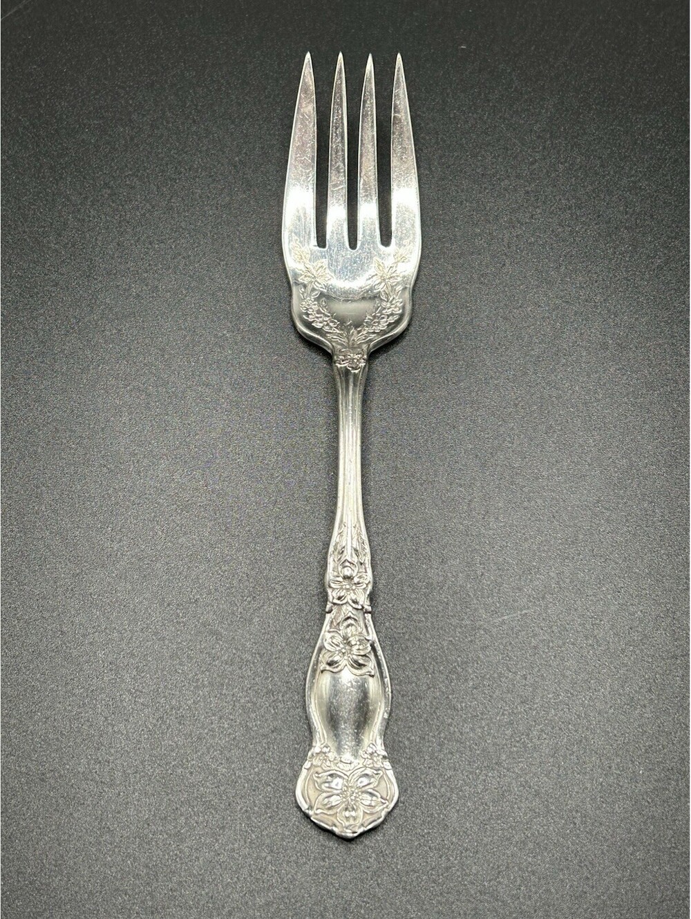 Vintage 1910 WM Rogers Ornate Floral Silver Cold Meat